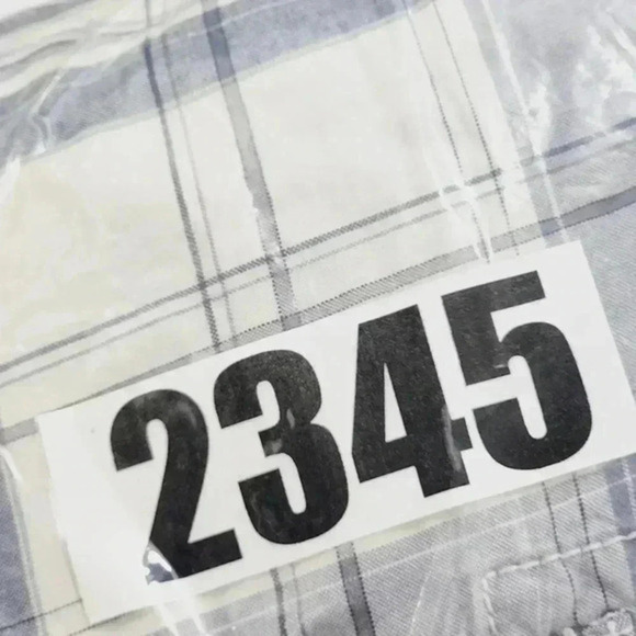 Eddie Bauer Chino Plaid Men's Cargo Shorts Size 32x10 - Picture 6 of 6